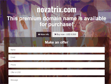 Tablet Screenshot of novatrix.com